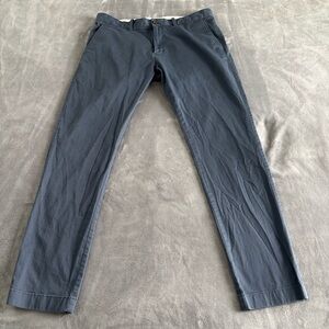 J. Crew Flex Slim Fit Mens Chino Pants Blue Casual Trousers‎ 36x32